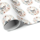 国スカルリース包装紙 ラッピングペーパー (ロールコーナー)