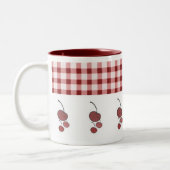 国スタイルさくらんぼマグ ツートーンマグカップ (左)
