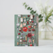 国スタイルのクリスマス シーズンポストカード (スタンド正面)