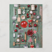 国スタイルのクリスマス シーズンポストカード (正面)