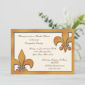 国スタイルの(紋章の)フラ・ダ・リの招待状 招待状 (スタンド正面)