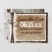 国スタイル素朴日付はがきを保存 案内ポストカード (正面/裏面)