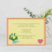 国スタイル結婚の婚約発表 招待状 (スタンド正面)