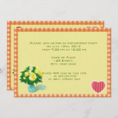 国スタイル結婚の婚約発表 招待状 (正面/裏面)