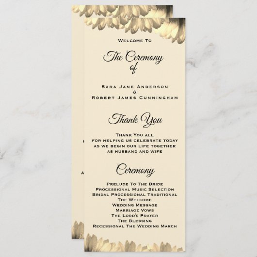 国スタイル結婚式カード 招待状 (正面/裏面)