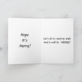 ***国スタイル****クリスマスグリーティング シーズンカード (内部)