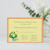 国スタイルRSVPカード 招待状 (スタンド正面)