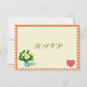 国スタイルRSVPカード 招待状 (裏面)