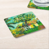 国スペインの側 スクエアペーパーコースター (アングル)