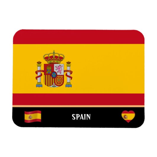 国スペインの旗スペインの旅行/スペイン マグネット (横)