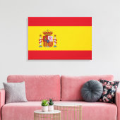 国スペインの旗（スペイン） キャンバスプリント (インサイチュ (リビング))