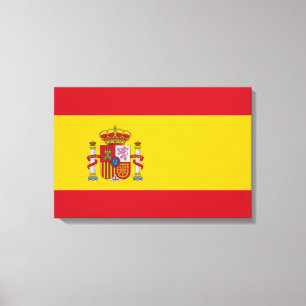 国スペインの旗(スペイン) キャンバスプリント