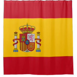 国スペインの旗(スペイン) シャワーカーテン
