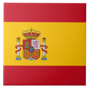 国スペインの旗(スペイン) タイル