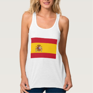 国スペインの旗(スペイン) タンクトップ