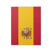 国スペインの旗（スペイン） ノートパッド (回転)