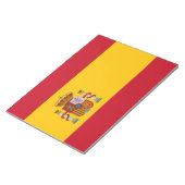 国スペインの旗（スペイン） ノートパッド (アングル)