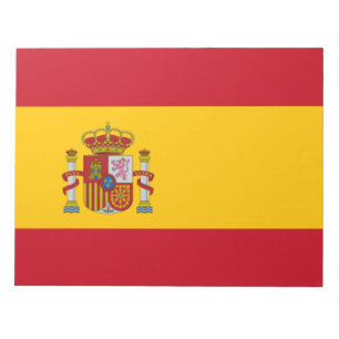 国スペインの旗(スペイン) ノートパッド