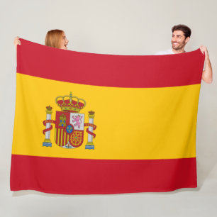 国スペインの旗(スペイン) フリースブランケット