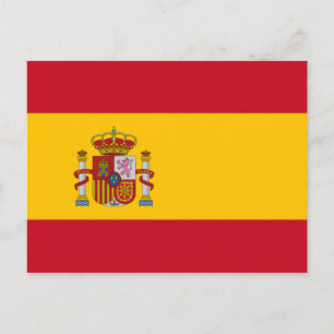 国スペインの旗(スペイン) ポストカード