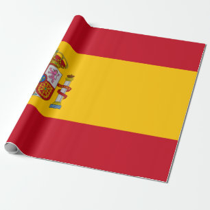 国スペインの旗(スペイン) ラッピングペーパー