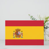国スペインの旗(スペイン) 便箋 (スタンド正面)