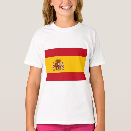 国スペインの旗（スペイン） Tシャツ (正面)