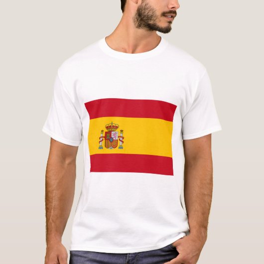 国スペインの旗（スペイン） Tシャツ (正面)