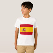国スペインの旗（スペイン） Tシャツ (正面フル)