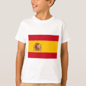 国スペインの旗（スペイン） Tシャツ (正面)