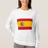 国スペインの旗(スペイン) Tシャツ (正面)
