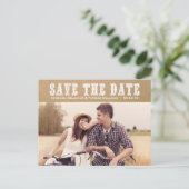 国タイポグラフィヴィンテージ日付はがきを保存 案内ポストカード (スタンド正面)