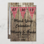 国テーマ お知らせ カレンダーにマークを 案内状 (正面/裏面)