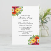 国デイジー誕生日 招待状 (スタンド正面)