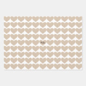 国ハート パーソナライズされた ラッピングペーパーシート (正面3)