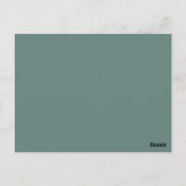 国バラフェイクゴールドフォイル日付を保存 ポストカード (裏面)