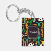 国パターン キーホルダー (正面左)