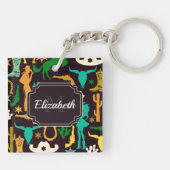 国パターン キーホルダー (裏面)