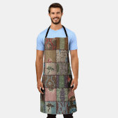 国パッチワークキルト、3Dテクスチャ。 エプロン (着用した状態)