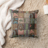 国パッチワークキルト、3Dテクスチャ。 クッション (ブランケット)