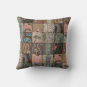 国パッチワークキルト、3Dテクスチャ。 クッション (裏面)