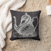 国パリフランスのティーパーティーシャルボードティーポット クッション (ブランケット)