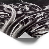 国パリフランスのティーパーティーシャルボードティーポット ポスター (角)