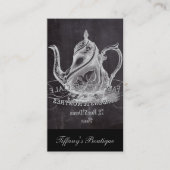 国パリフランスのティーパーティーシャルボードティーポット 名刺 (正面)