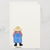 国パーソナライズされたの文房具 便箋 (正面/裏面)