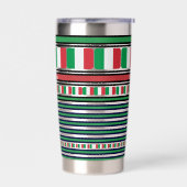 国パーソナライズされたイタリアン際国旗 保温保冷タンブラー (左面)