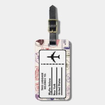 国パーソナライズされたスタンプ荷物タグ