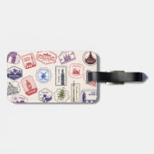 国パーソナライズされたスタンプ荷物タグ ラゲッジタグ (裏面横)