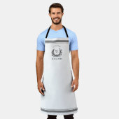 国パーソナライズされたフランスの穀物の嚢 エプロン (着用した状態)