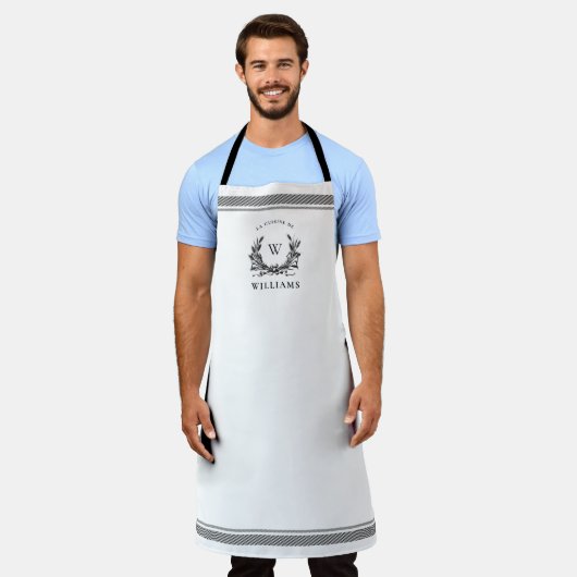 国パーソナライズされたフランスの穀物の嚢 エプロン (着用した状態)